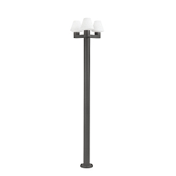 Lampadaire d'extérieur MISTU 3 flammes E27 IP44, gris foncé 