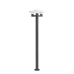 Lampadaire d'extérieur BLUB'S 3 flammes E27 IP44, gris foncé 