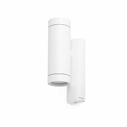 Luminaire mural d’extérieur STEPS à 2 flammes GU10 IP44, blanc mat 