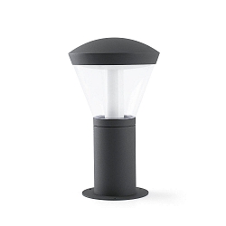 Borne d'éclairage SHELBY LED IP65, gris foncé 