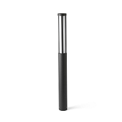 Borne d'éclairage LOGAR LED IP54, gris foncé 