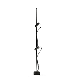 Luminaire sur pied CLAP 1266 à 2 flammes LED IP65, noir 