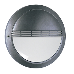 Luminaire mural d’extérieur avec grille IP65, anthrazit 
