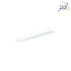 LED Surfaced /Pendant grid luminaire, direct, 26W, 3000K, 3400lm, IP20, UGR < 19, DALI dimmable, white