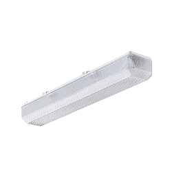 LED Damp-proof luminaire, prismatic, 25W, 3000K, 3200lm, IP50, white