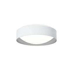 Applique et plafonnier PREMIUM ARCHITEKTUR Ø 30,8cm rond IP40, blanche, gris métal gradable