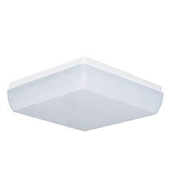Applique et plafonnier 33x33 angulaire IP54, blanche gradable