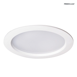 Downlight EDL2140A.1183 rond, mdium, commutable IP54, blanche 