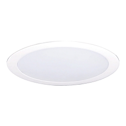 Plafonnier encastr� �19 plat, rond IP44, blanche gradable