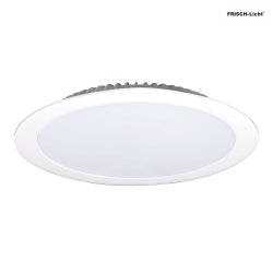 Downlight EDL2260A.4083 plat, commutable IP44, blanche 