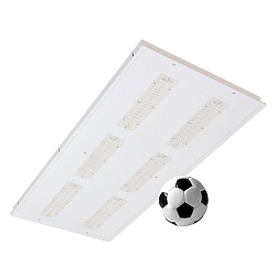 Lumi�re encastr�e contr�lable par DALI, � l'�preuve des balles IP40, blanche gradable 220W 29900lm 4000K 90� 90�