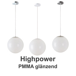 Luminaire � suspension �40 IP40, chrome, blanche gradable