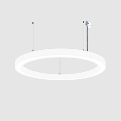 Luminaire � suspension � 80CM contr�lable par DALI, CCT Switch, direct, UGR < 19, forme de l'anneau IP40, noir gradable