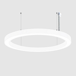 Luminaire � suspension � 150CM CCT Switch, direct, UGR < 19, multipower, forme de l'anneau IP40, blanche 
