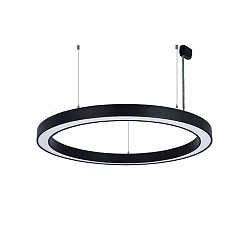 Luminaire � suspension � 62CM CCT Switch, direct / indirect, UGR < 19, multipower, forme de l'anneau IP40, noir gradable