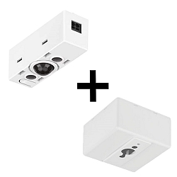 D�tecteur de pr�sence version pour montage en surface, blanche