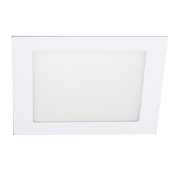 Downlight encastrable FLAT / 19.5X19.5CM angulaire, CCT Switch, UGR < 19, bloc d'alimentation exclusif IP54, blanche gradable