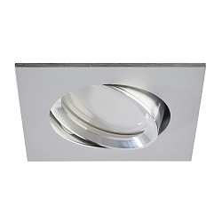 LED Recessed Downlight, GU10, 7W, 4000K, 600lm, IP20, swivelling, aluminum