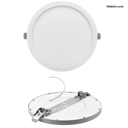 LED Recessed Downlight, Refurbishment downlight, 24W, 3000K, 2100lm, IP40, round, DALI dimmable, white