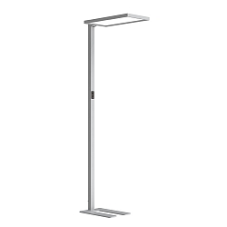 Lampadaire MICROPAL�, UGR<16 avec capteur, direct / indirect, programmable, avec variateur tactile IP20, argent gradable