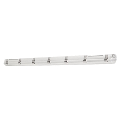 Luminaire pour locaux humides PREMIUM 61 résistant aux chocs, fermeture INOX IP66, gris gradable