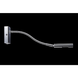 Luminaire mural 804 avec interrupteur, avec bras flexible IP20, nickel mat 