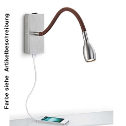 Wall luminaire ASTA, nickel matt