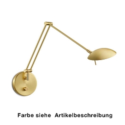 Luminaire mural MAIA-W avec bras articulé, dimmable IP20, nickel mat gradable