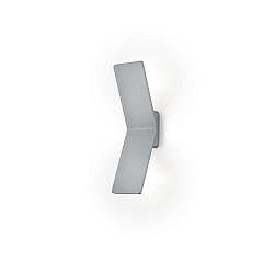 wall luminaire ADA 2 flames, square IP20, nickel matt dimmable