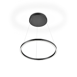 Luminaire à suspension LISA-60 haut bas, Tunable White, contrôlable avec des gestes IP20, noir gradable