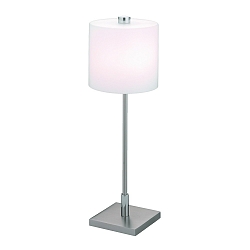 Lampe de table 586 avec interrupteur IP20, nickel mat, opale, blanche 