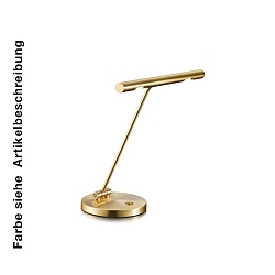 Lampe de table 612 avec interrupteur, inclinable IP20, nickel mat 