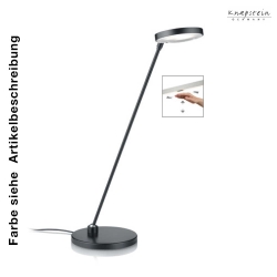 Lampe de table THEA-T dimmable, rglable, contrlable avec des gestes IP20, nickel mat gradable