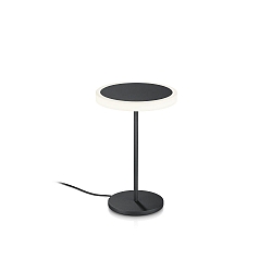 Lampe de table TILDA-T IP20, métallique, noir, blanche gradable