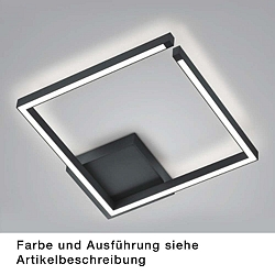 Luminaire de plafond YOKO-Q, nickel mat