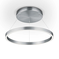 Luminaire de plafond LISA-D avec t�l�commande, forme de l'anneau, nickel mat gradable