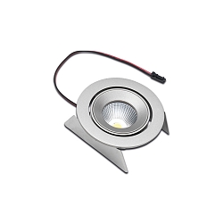 Recessed LED spot SR 68-LED, IP44, 350mA, CRi>90m UGR<19, gimbal swiveling 20�, 4.8W 4000K 22�, matt chrome