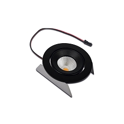 Lumi�re encastr�e pivotant IP44, noir, transparent, laqu� gradable 4