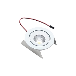 Lumière encastrée SR 68-LED pivotant, UGR < 19 IP44, transparent, blanche gradable 4,8W 485lm 4000K CRI 90-100