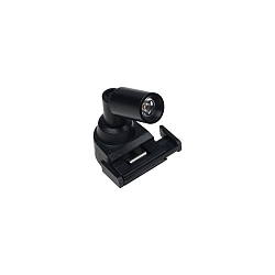 Showcase luminaire LED Track Point S for 24V LED Track, incl. adaptor, 2 lenses, swiveling, 1.5W 3000K 10/30�, black