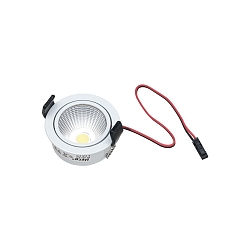 Lumière encastrée SR 45-LED rond, pivotant IP44, transparent, blanche gradable 4,8W 485lm 3000K CRI 90-100