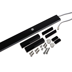 Eclairage sous meuble avec détecteur de mouvement IP20, noir 9,3W 345lm 4000K CRI 90-100 120cm