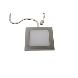 Lumi�re encastr�e FAQ 58 - LED-24 angulaire IP44/IP20, acier inoxydable bross� gradable 3W 225lm 4000K 115� 115� CRI > 93