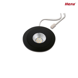 Luminaire de plafond AR 68-LED plat, rond, rigide, avec crochet IP20, noir gradable