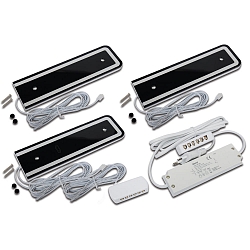 Eclairage sous meuble IP20, aluminium, mat