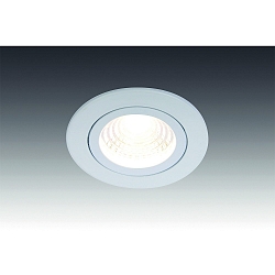 Lumi�re encastr�e ECO SR 68 pivotant, lot de 1 IP20, blanche gradable 6,5W 750lm 4000K 24� 24� CRI 80