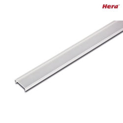 LED covering profile 25mm, for 22mm milled grooves and 34mm profiles, 100cm, slightly matted