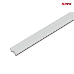 LED covering profile 15mm, for 12mm milled grooves and profiles, 100cm, heavily matted