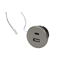 Prise de courant, acier inoxydable
