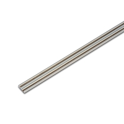 Rail d'alimentation LED-24 court, aluminium mat